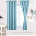 Sky Blue Blackout Curtains 63 Inch Long